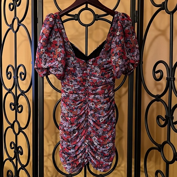 ZARA Multicolor Floral Mini Dress - Picture 7 of 16